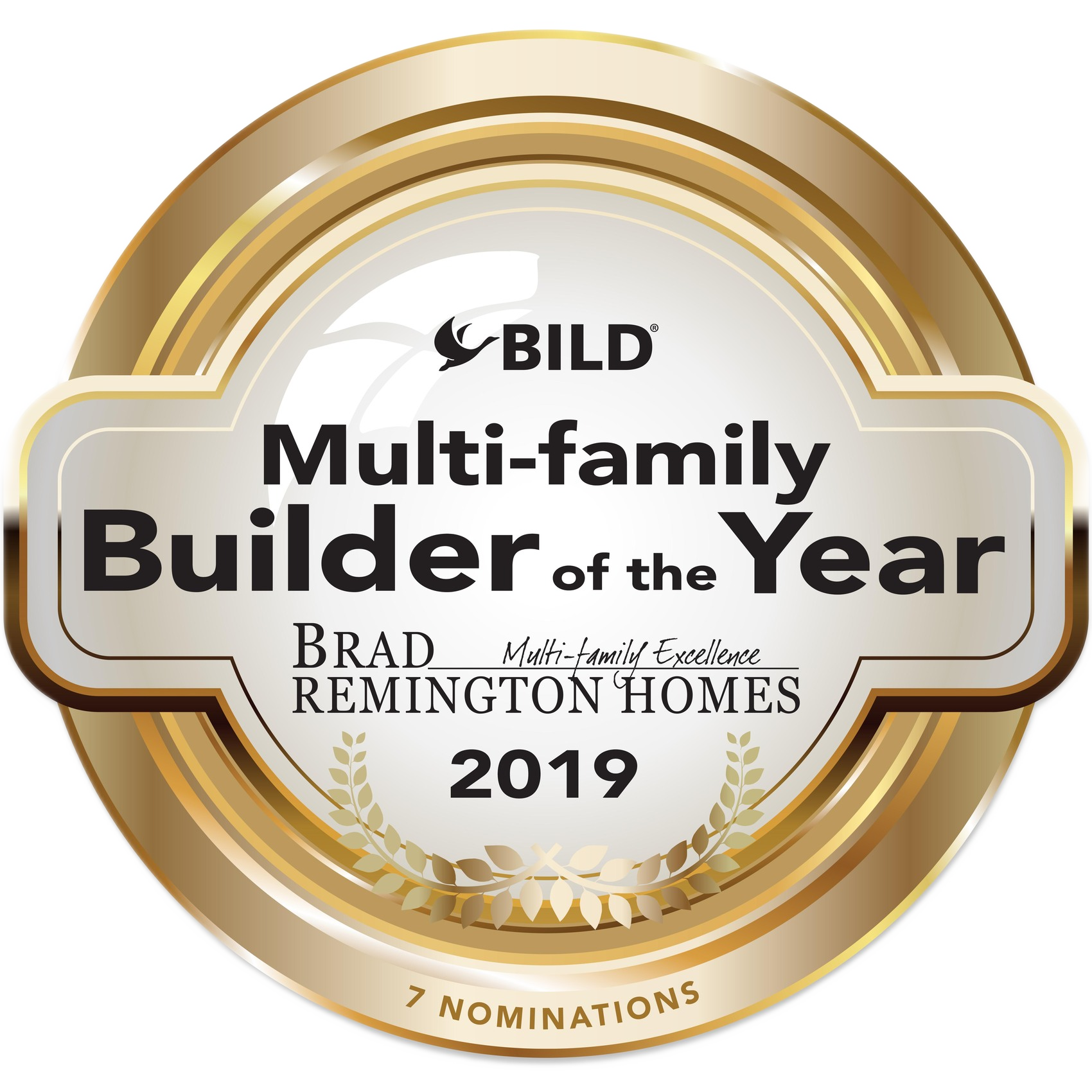 multi-family builder of the year badge